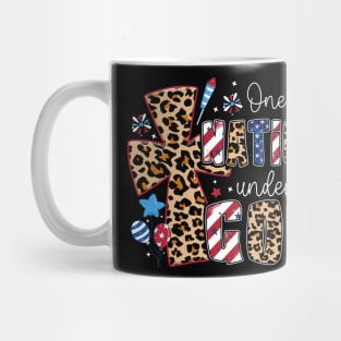 One Nation Under God America Dalmatian Gift For Men Women Mug